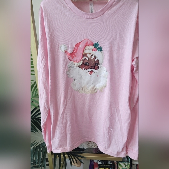 Vintage Brown Santa Claus Christmas TShirt - Women's Size M - Picture 3 of 5